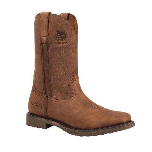 Men's Pull-On Wellington Work Boots - BootSolution