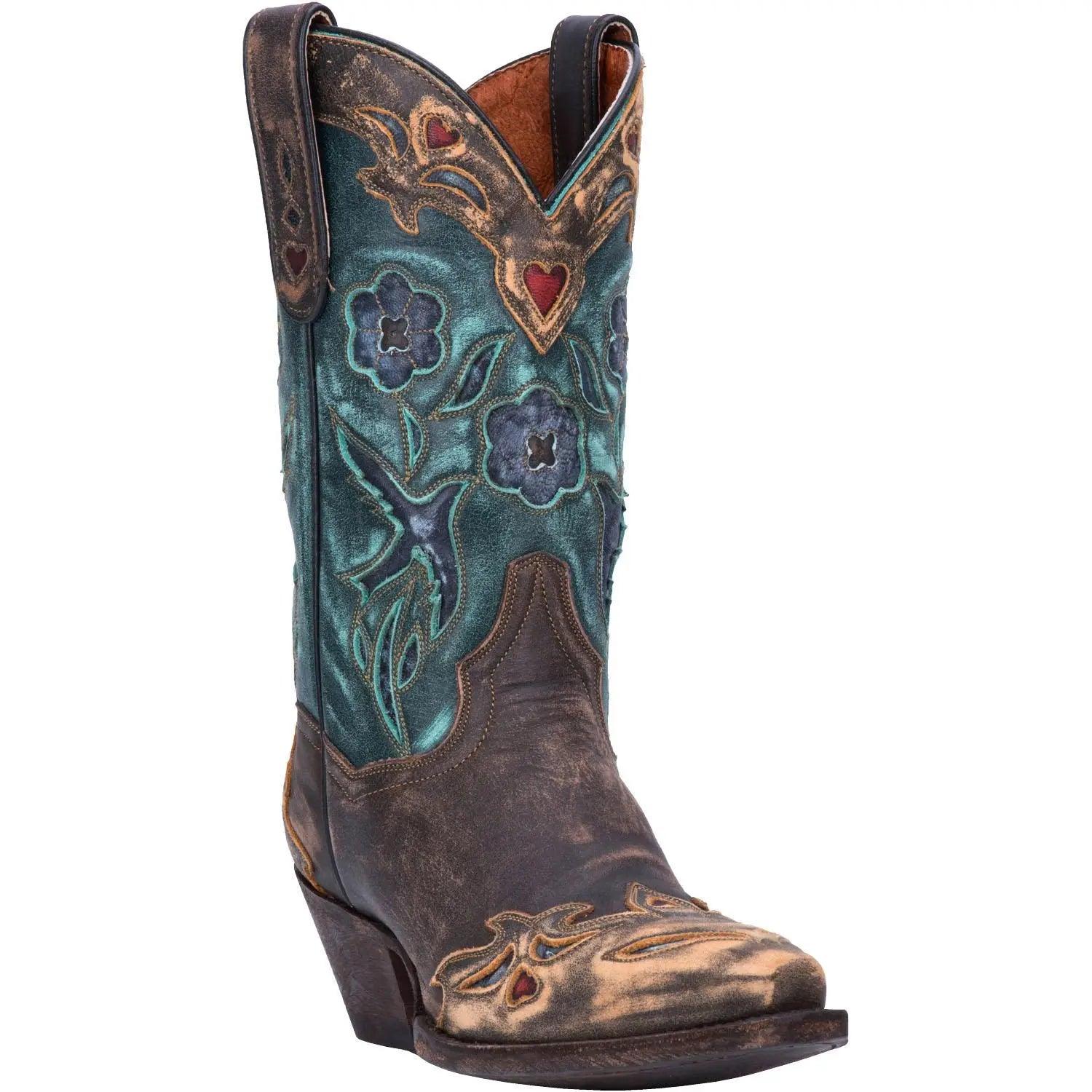 Dan Post Women’s Vintage Bluebird Snip Toe Leather Boot DP3544 - BootSolution