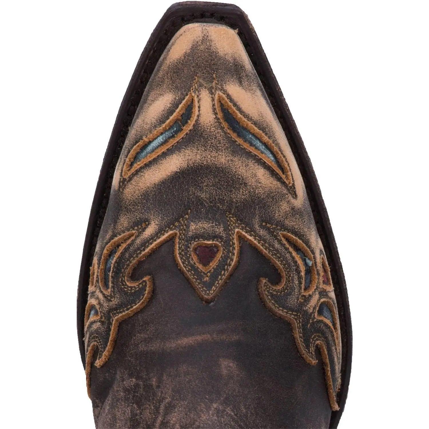 Dan Post Women’s Vintage Bluebird Snip Toe Leather Boot DP3544 - BootSolution