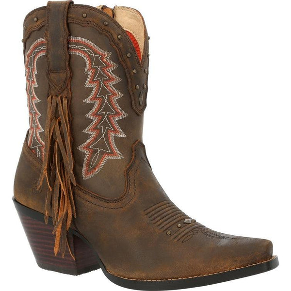 Durango Crush Women’s Roasted Pecan Bootie Western Boot DRD0430 - BootSolution