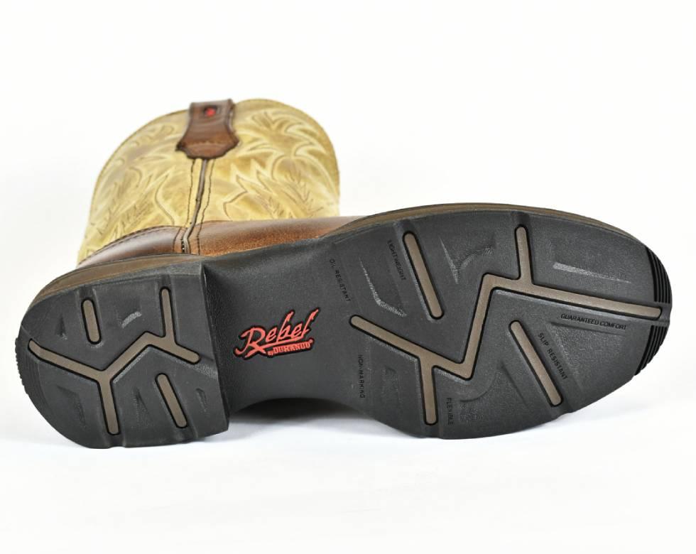Durango Rebel Men's Round Toe Steel Toe Western Work Boot DWDB018 - BootSolution