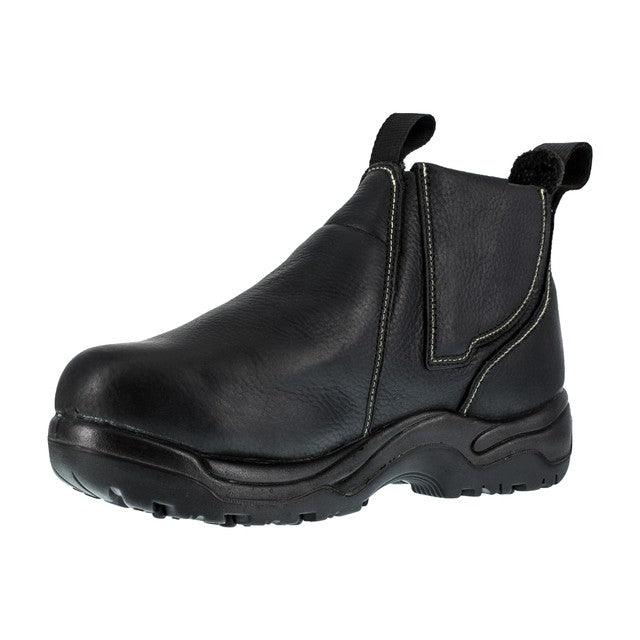 Florsheim Men's Black 6" Internal Metatarsal Steel Toe Work Boot FE690 - BootSolution