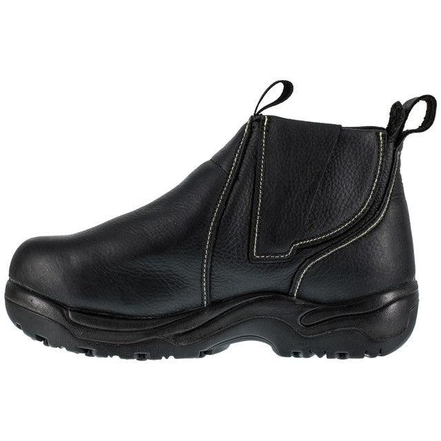Florsheim Men's Black 6" Internal Metatarsal Steel Toe Work Boot FE690 - BootSolution
