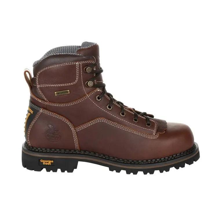 Georgia Boot AMP LT Logger Low Heel Waterproof Work Boot GB00270 - BootSolution