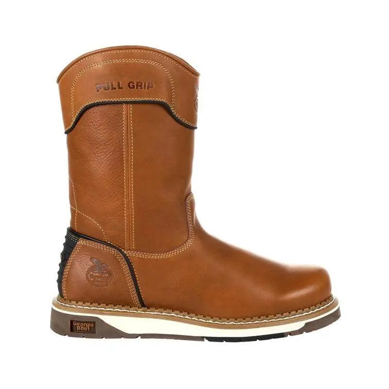Georgia Boot Men’s Amp LT Wedge Pull-On Work Boot GB00349 - BootSolution