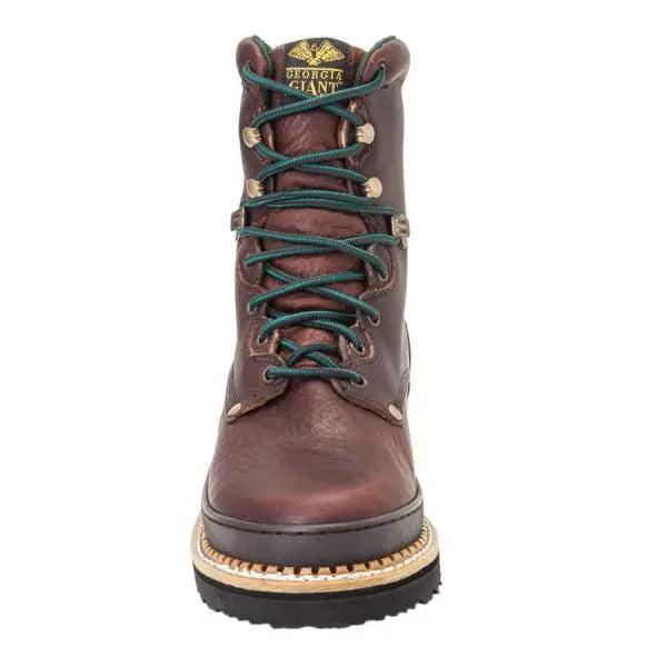 Georgia Giant Mens 8-Inch Brown Leather Work Boot G8274 - BootSolution