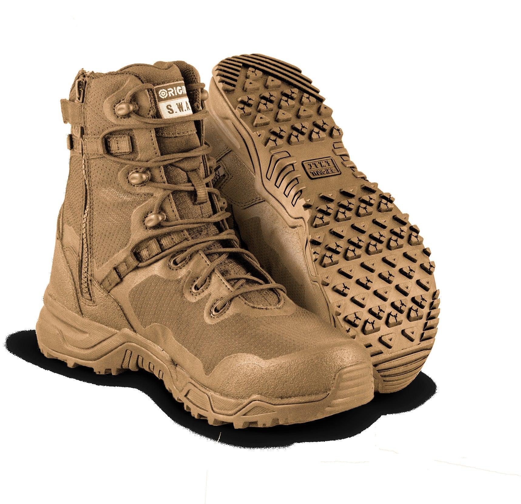 Original S.W.A.T. Alpha Fury 8" Side-Zip Men’s Coyote 177503 - BootSolution