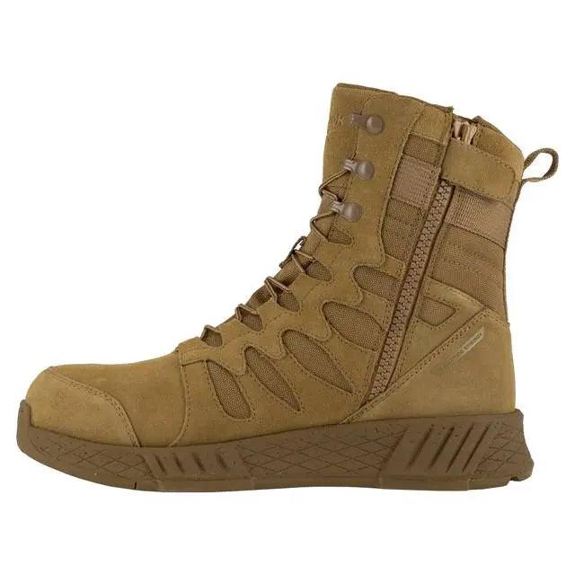 Reebok Men's 8" Floatride Energy Side-Zip Composite Toe Tactical Boot-Coyote RB4360 - BootSolution