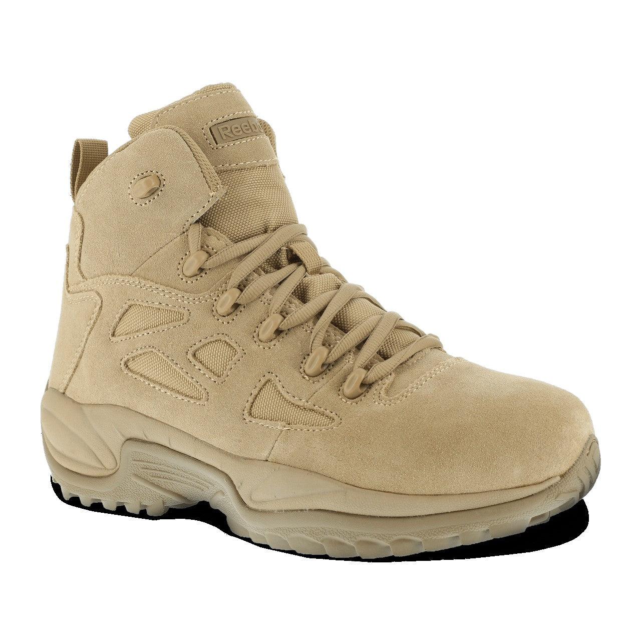 Reebok Men’s Stealth 6” Side-Zip Composite Toe Desert Tan Boot RB8694 - BootSolution