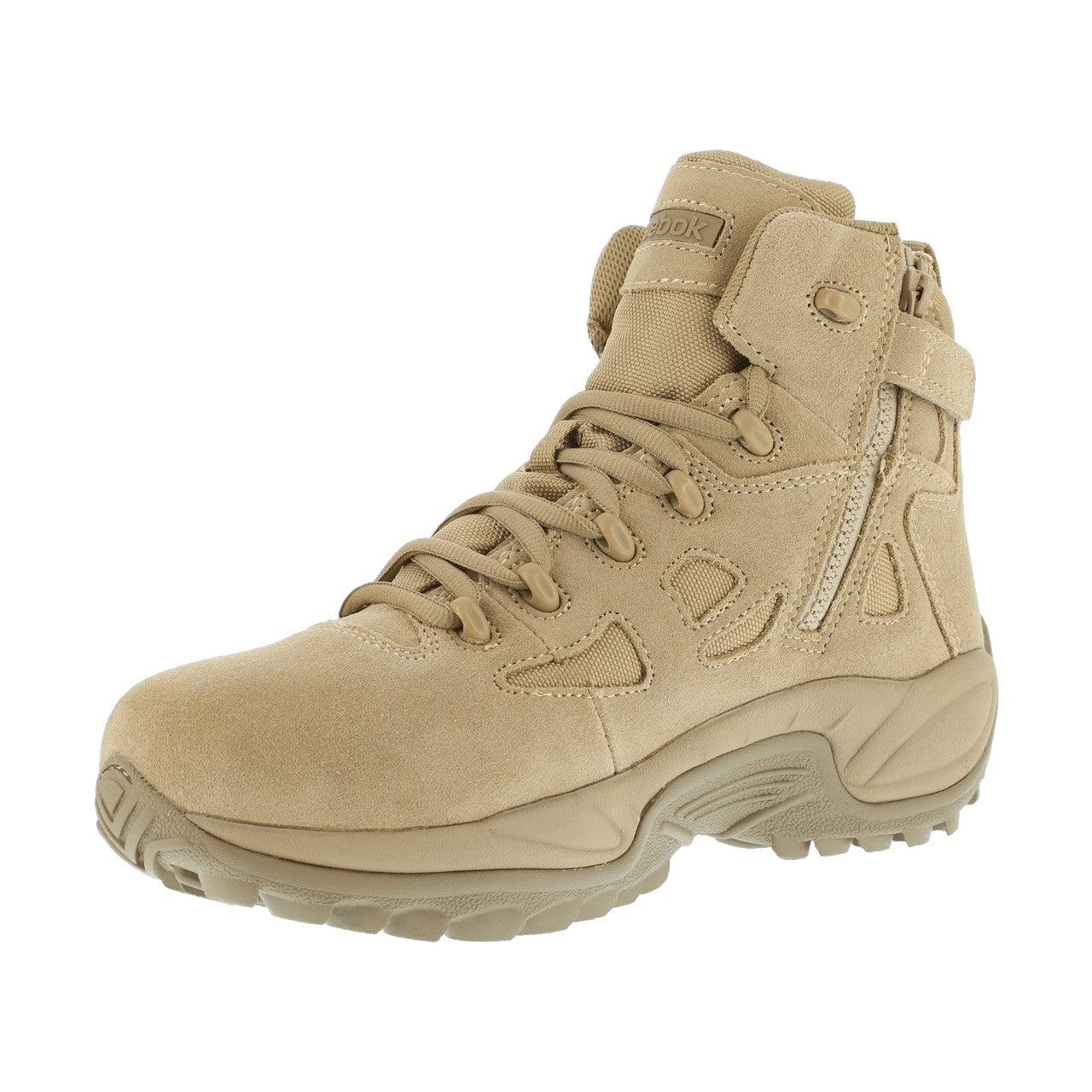 Reebok Men’s Stealth 6” Side-Zip Composite Toe Desert Tan Boot RB8694 - BootSolution