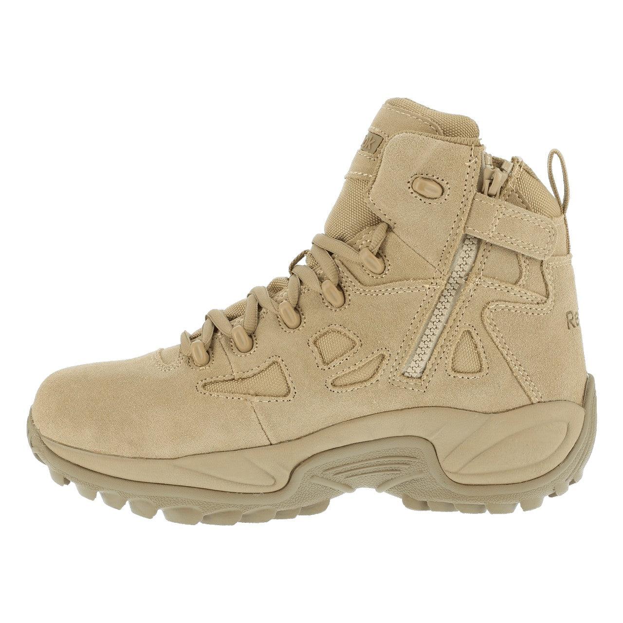 Reebok Men’s Stealth 6” Side-Zip Composite Toe Desert Tan Boot RB8694 - BootSolution