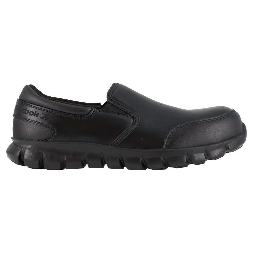 Reebok Mens Athletic Sublite Cushion Composite Toe Slip-On Work Shoe RB4036 - BootSolution
