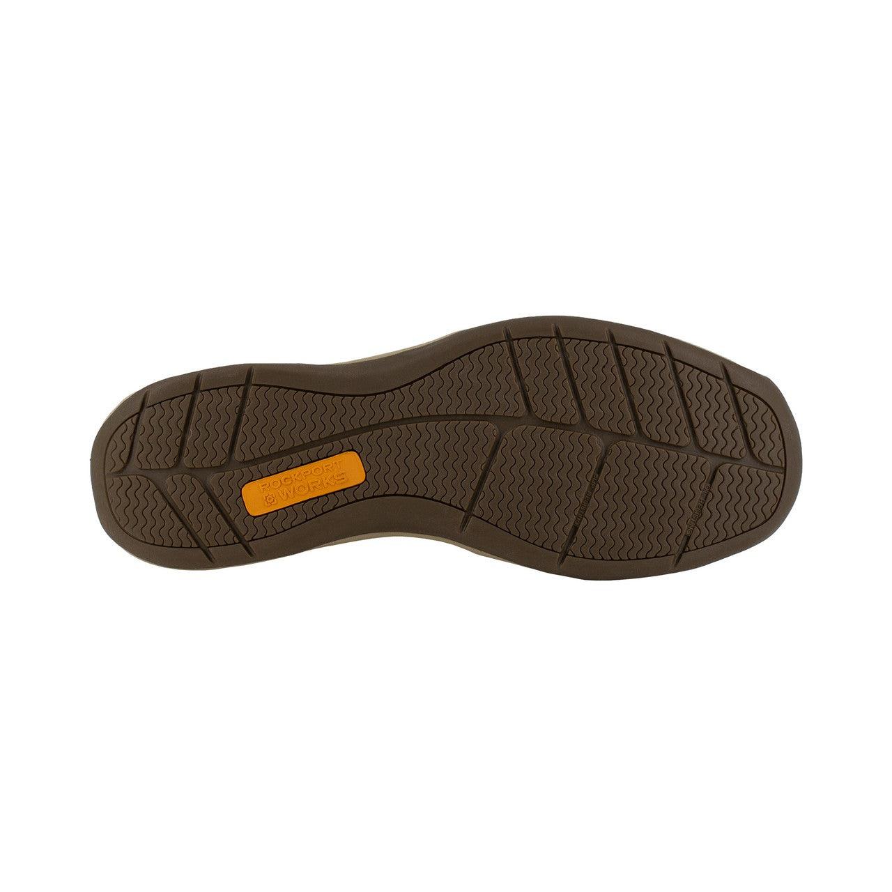 Rockport Men’s Brown Steel Toe Boat Shoe RK6736 - BootSolution