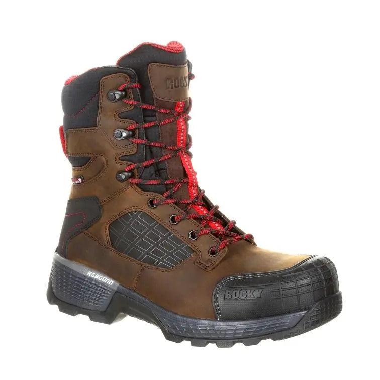 Rocky Men's Iron Clad 8 Inch LTT ST Work Boot - Waterproof, Safety Toe, Electrical Hazard Rated
