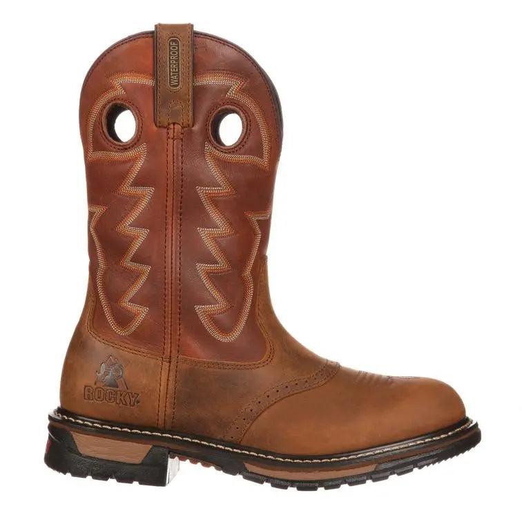 Rocky Original Ride Branson Saddle Roper Mens Western Boot 2775 - BootSolution