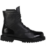 Rocky Side Zipper Black Leather 7" Jump Boot 2091 - BootSolution