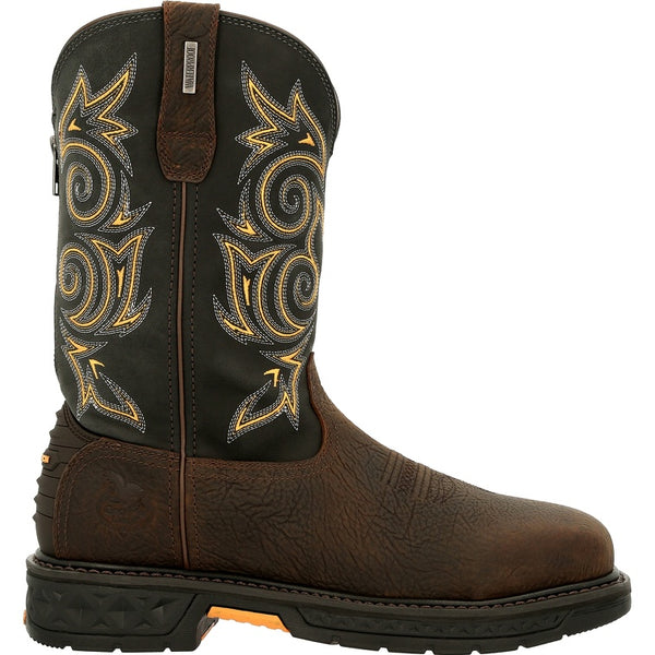 Georgia Boot Men's Carbo-Tec LT Steel Toe Waterproof Pull-On Work Boot GB00437