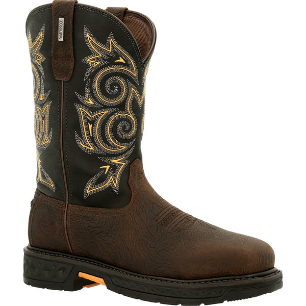 Georgia Boot Men's Carbo-Tec LT Steel Toe Waterproof Pull-On Work Boot GB00437