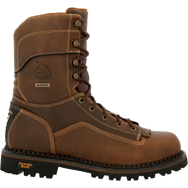 Georgia Boot AMP LT Low Heel Logger Composite Toe Waterproof Work Boot GB00473