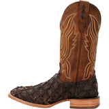 Durango Premium Dark Brown Pirarucu Exotics Western Boot DDB0380