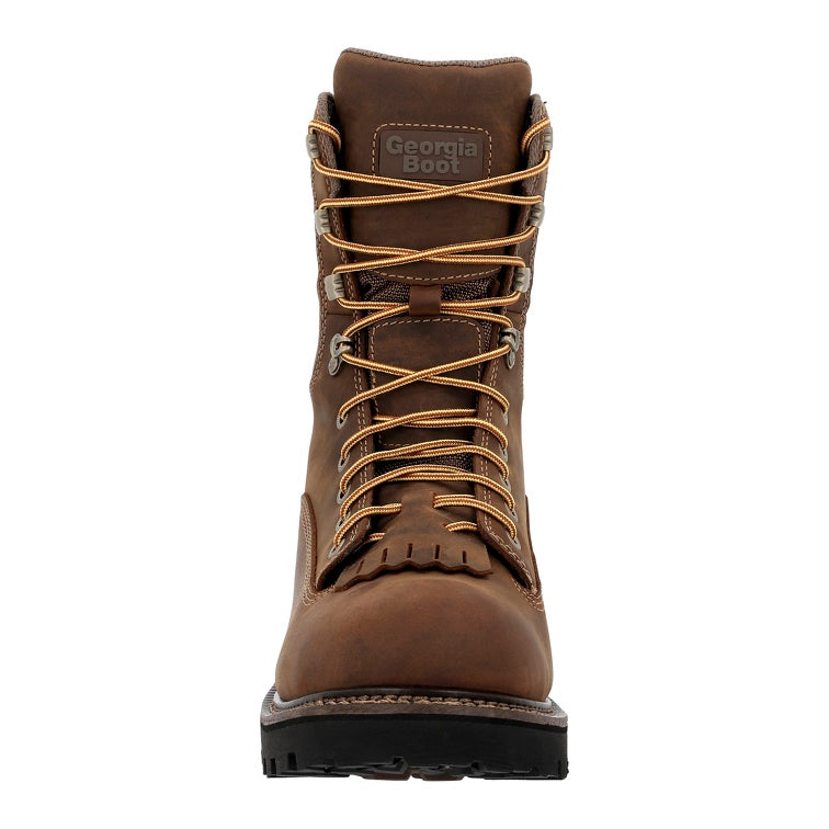 Georgia Boot Core 37 9" Scalloped Heel Waterproof Logger Work Boot GB00717