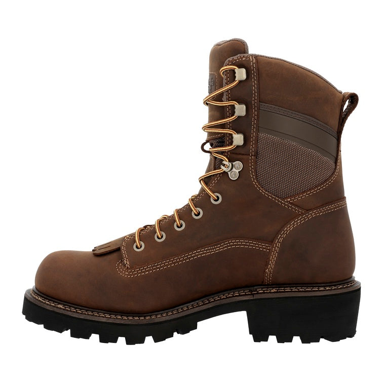 Georgia Boot Core 37 9" Scalloped Heel Waterproof Logger Work Boot GB00717