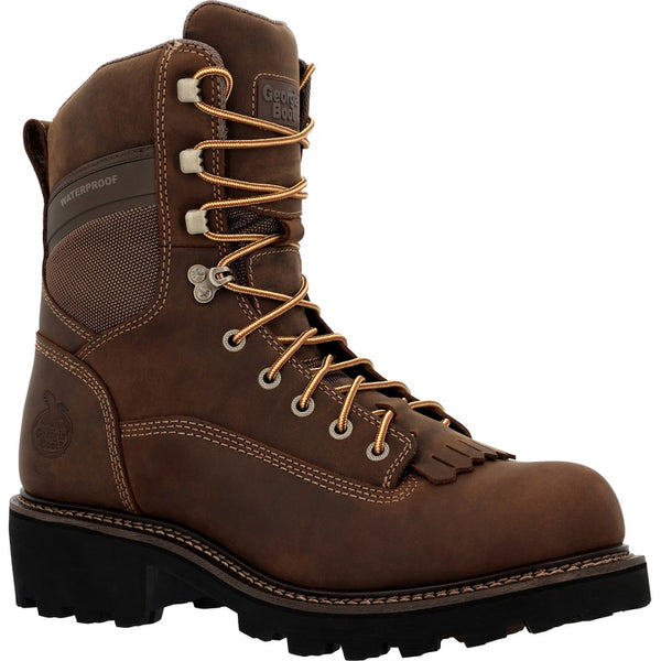 Georgia Boot Core 37 9" Scalloped Heel Waterproof Composite Toe Logger Work Boot GB00718