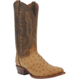 Dan Post Gehrig Ostrich Leather Round Toe Cowboy Boot DP3077 - BootSolution