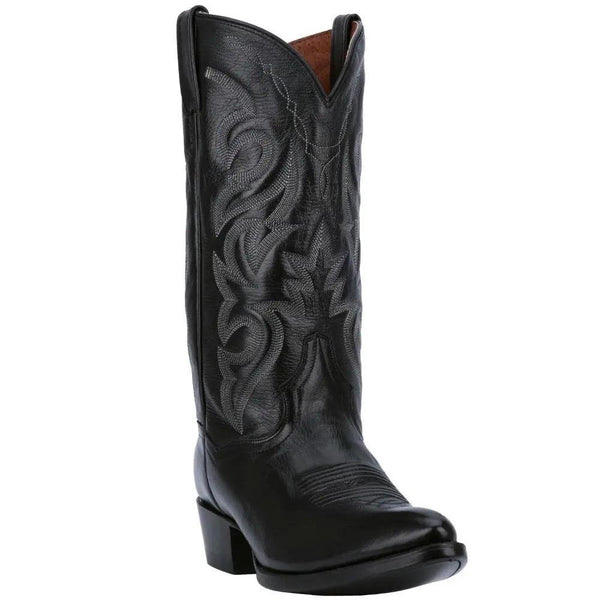 Dan Post Men's Classic Design Western Toe Black Leather Cowboy Boot DP2110J - BootSolution