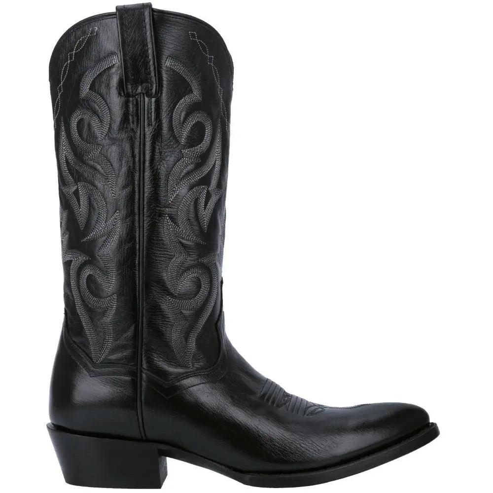 Smoky Mountain Women's Shelby 9 Cowboy Boot – Black Leather Mid-Calf Boots, Wide Width Available – Classic Western Style