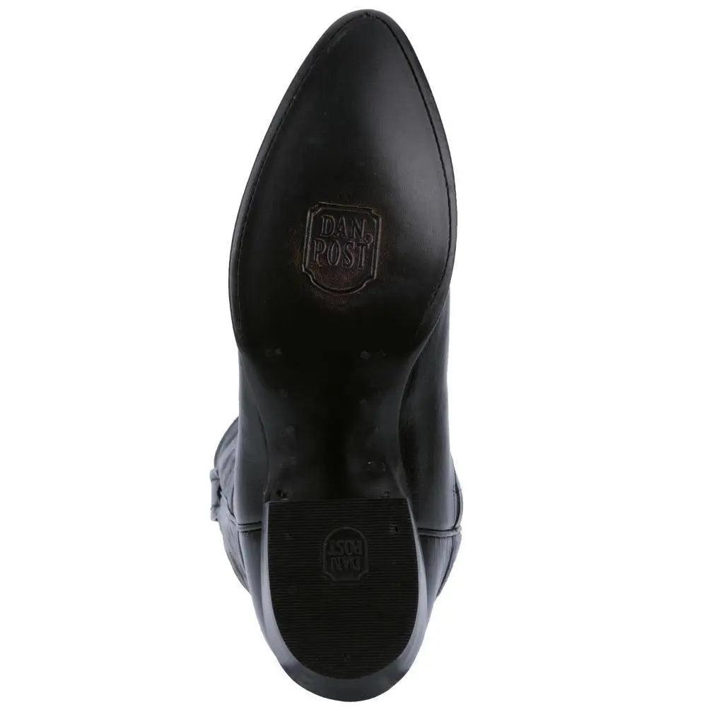 Dan Post Men's Classic Design Western Toe Black Leather Cowboy Boot DP2110J - BootSolution