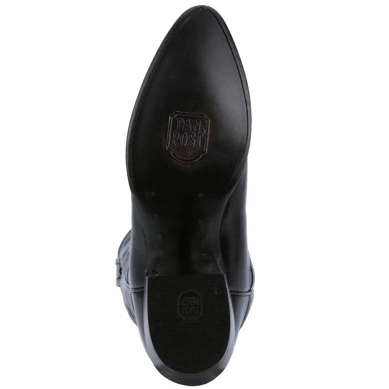 Dan Post Men's Classic Design Western Toe Black Leather Cowboy Boot ...
