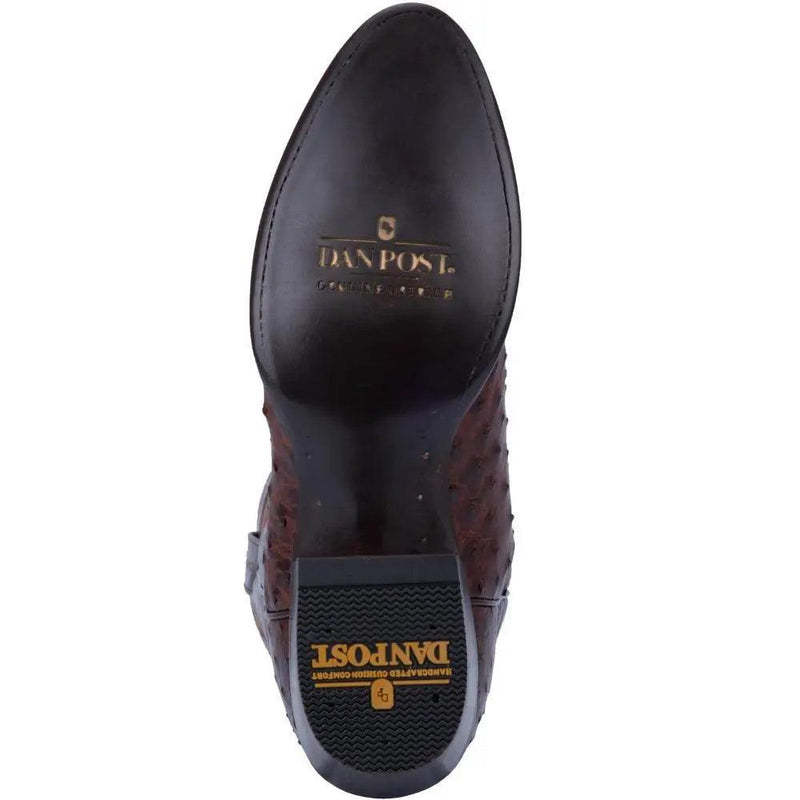 Dan Post Men's Exotic Full Quill Ostrich Round Toe Cowboy Boot DP3016 - BootSolution