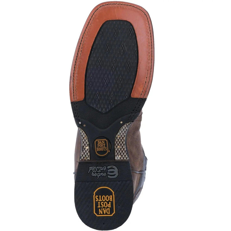 Dan Post Men’s Franklin Sand Dark Chocolate Leather Boot DP2815 - BootSolution