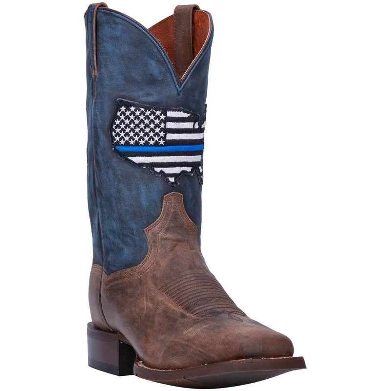 Dan Post Men’s Thin Blue Line Square Toe Boot DP4515 - BootSolution