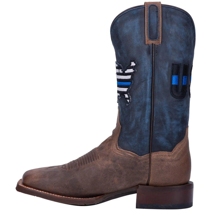 Dan Post Men’s Thin Blue Line Square Toe Boot DP4515 - BootSolution