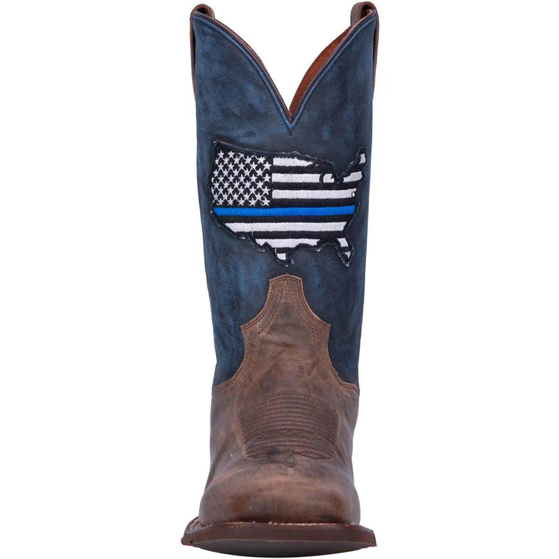 Dan Post Men’s Thin Blue Line Square Toe Boot DP4515 - BootSolution