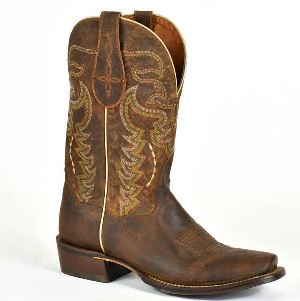 Dan Post Rodeo Cowboy Boots-Brown Leather-Cowboy Certified 2-137 - BootSolution