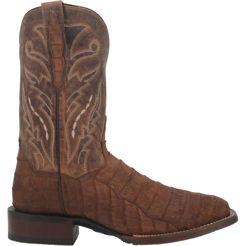 Dan Post Square Toe Caiman Leather Cowboy Boot DP4896 - BootSolution