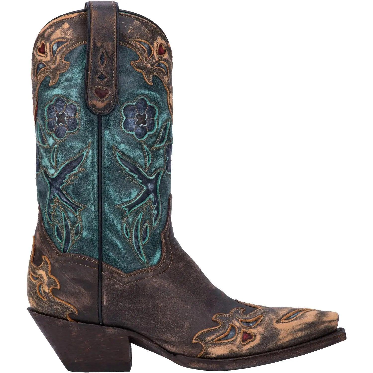 Dan Post Women’s Vintage Bluebird Snip Toe Leather Boot DP3544 - BootSolution