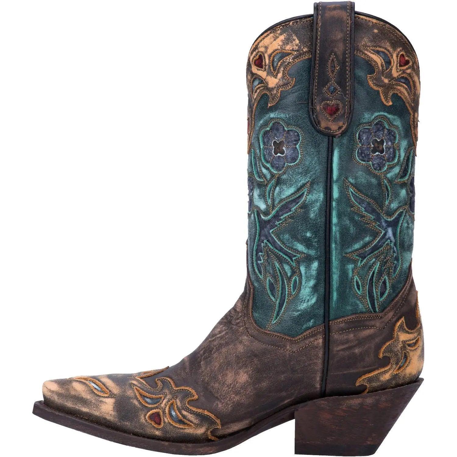 Dan Post Women’s Vintage Bluebird Snip Toe Leather Boot DP3544 - BootSolution