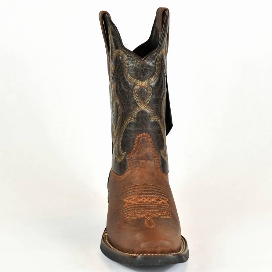 Denver Mountain Men’s  Square Toe  Cognac Leather Rodeo Boot Montana - BootSolution