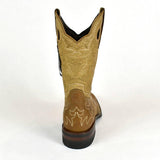 Denver Mountain Rubber Sole Cowboy Boot-French Toe, Oryx Nubuck Shoulder - BootSolution