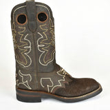 Denver Mountain Rubber Sole Cowboy Boots- Brown Shoulder French Toe 830-S - BootSolution