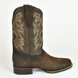 Denver Mountain Square Toe Men's Cowboy Boot, Brown Shoulder Leather - 845 - BootSolution