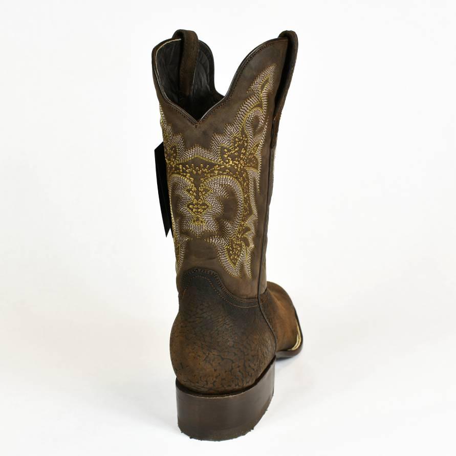 Denver Mountain Square Toe Men's Cowboy Boot, Brown Shoulder Leather - 845 - BootSolution