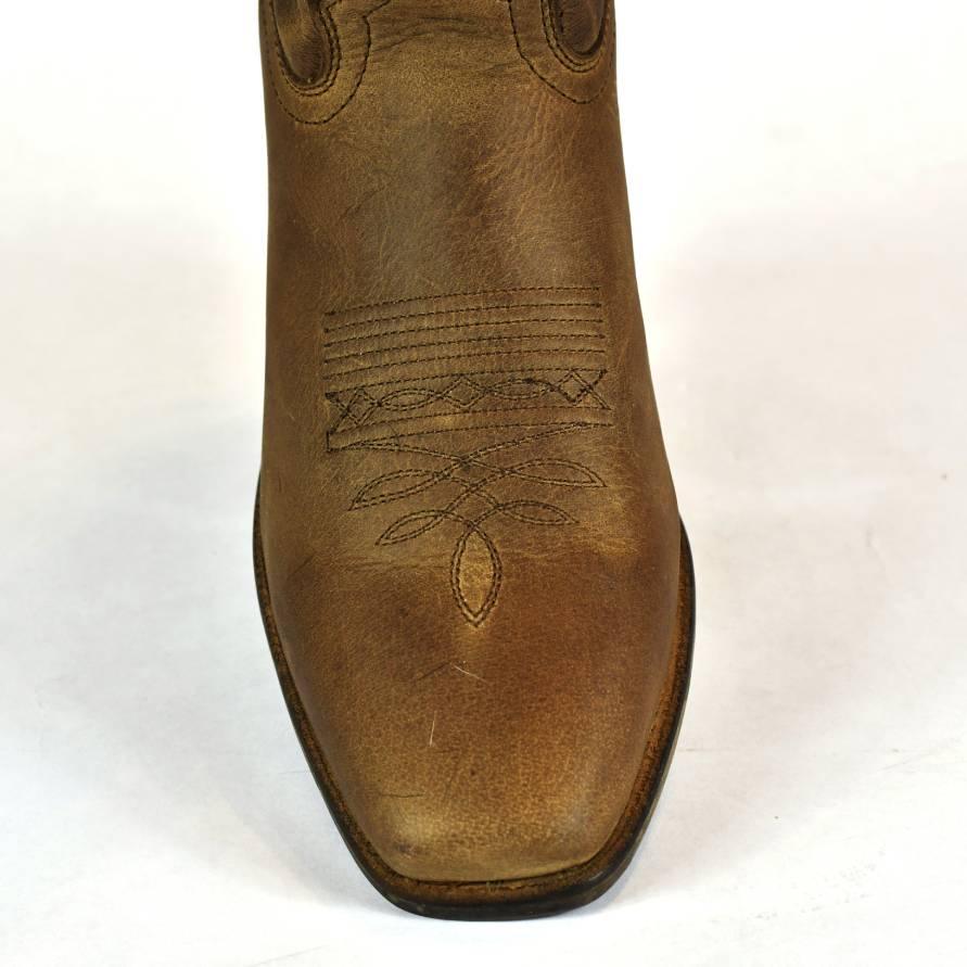 Dingo Boot Men's Square Toe Cowboy Boots Brown Leather 4-27 - BootSolution