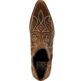Durango Crush Women’s Coffee Brown Western Fashion Bootie DRD0399 - BootSolution