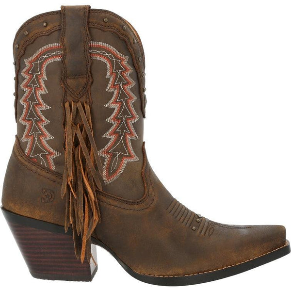 Durango Crush Women’s Roasted Pecan Bootie Western Boot DRD0430 - BootSolution