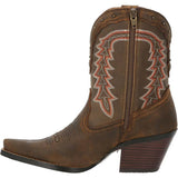 Durango Crush Women’s Roasted Pecan Bootie Western Boot DRD0430 - BootSolution